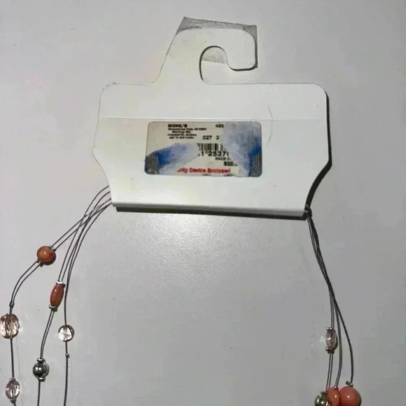Kohl's Color Women's Necklace Set Coral OS with earrings NEW! - Picture 3 of 7